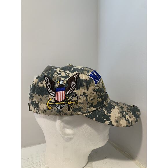 United States Navy Hat USN Digital Camo Cap Camouflage Depths To Stars CSI NWT - Picture 7 of 12